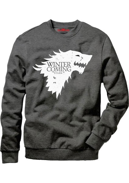 Game Of Thrones Stark Erkek Uzun Kollu Bisiklet Yaka Sweatshirt fiyatları