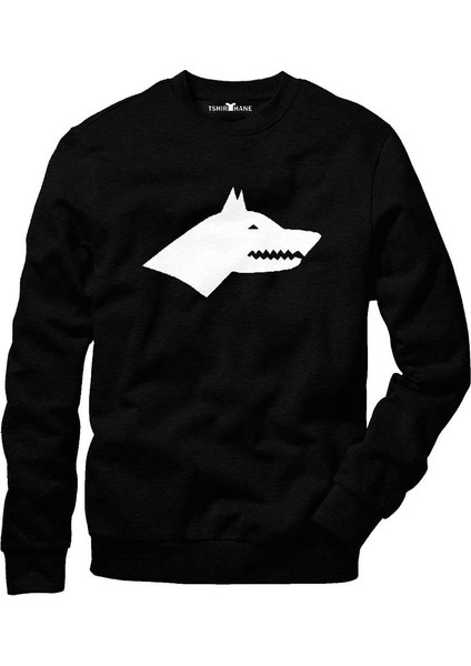 Göktürk Kurt Erkek Uzun Kollu Bisiklet Yaka Sweatshirt