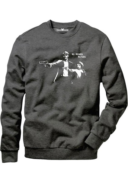 Leon Mathilda No Woman No Kids Füme Erkek Uzun Kollu Bisiklet Yaka Sweatshirt fiyatları