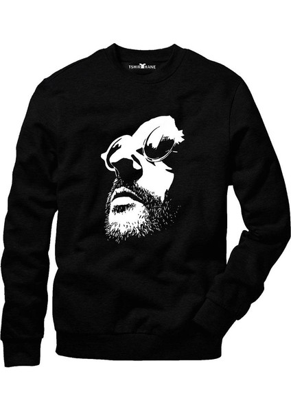 Leon The Professional Mathilda Sevginin Gücü Füme Erkek Uzun Kollu Bisiklet Yaka Sweatshirt