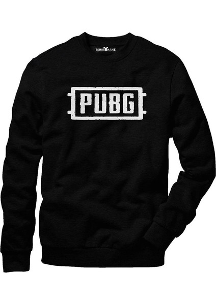 Pubg Gamer Erkek Uzun Kollu Bisiklet Yaka Sweatshirt