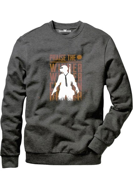 Pubg Playerunknown's Battlegrounds Erkek Uzun Kollu Bisiklet Yaka Sweatshirt