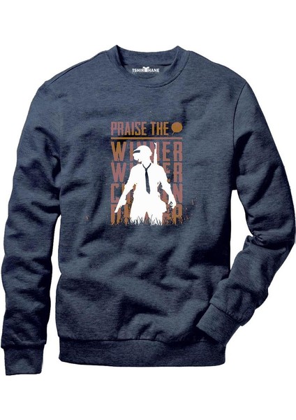 Pubg Playerunknown's Battlegrounds Erkek Uzun Kollu Bisiklet Yaka Sweatshirt