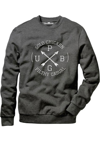 Pubg Playerunknown's Battlegrounds Erkek Uzun Kollu Bisiklet Yaka Sweatshirt