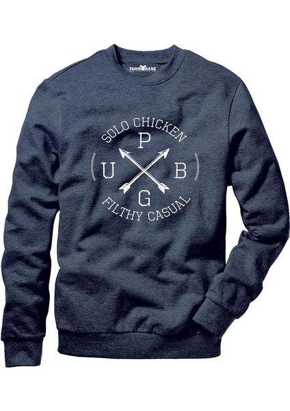 Pubg Playerunknown's Battlegrounds Erkek Uzun Kollu Bisiklet Yaka Sweatshirt