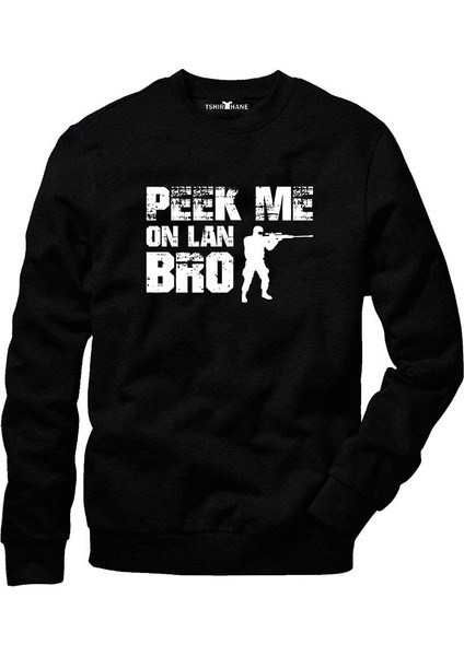 Pubg Playerunknown's Battlegrounds Erkek Uzun Kollu Bisiklet Yaka Sweatshirt