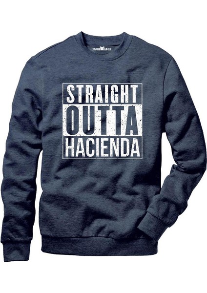 Pubg Straight Outta Hacienda Erkek Uzun Kollu Bisiklet Yaka Sweatshirt modelleri
