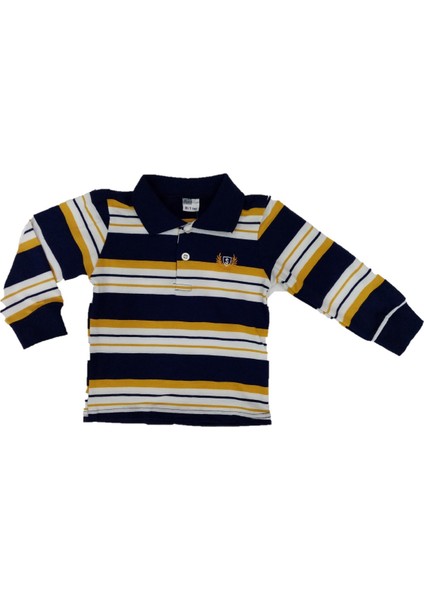 Erkek Çocuk Dar Kalıp Polo Yaka Mevsimlik Sweatshirt