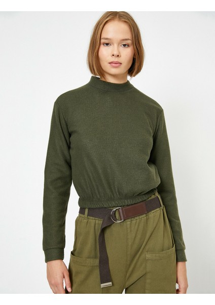 Kadın Bisiklet Yaka Triko Kazak modelleri