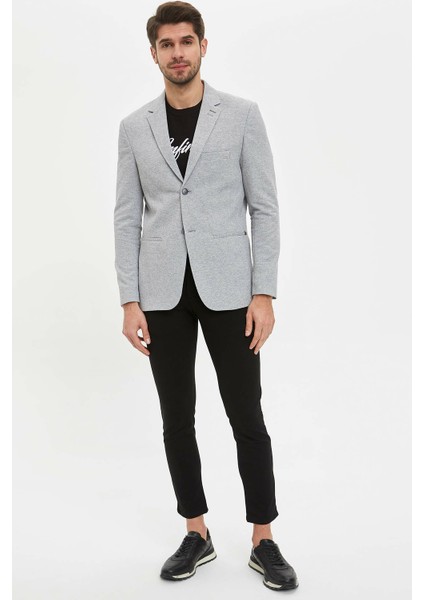 Slim Fit Dokulu Blazer Ceket N0503AZ20SP