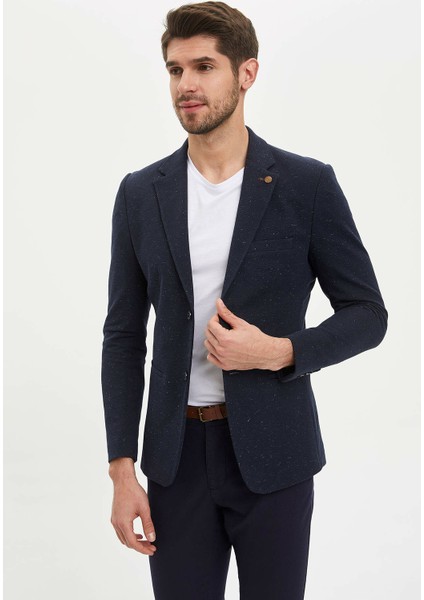 Slim Fit Dokulu Blazer Ceket N0503AZ20SP modelleri