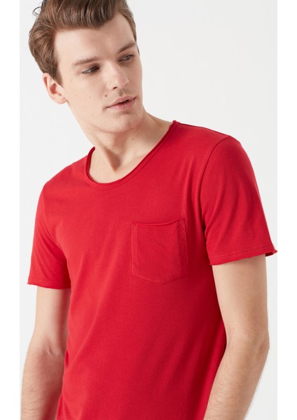 Erkek Kırmızı Basic Tişört 062772-30648
