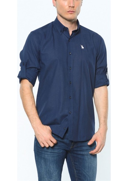 G616 Erkek Gömlek Lacivert