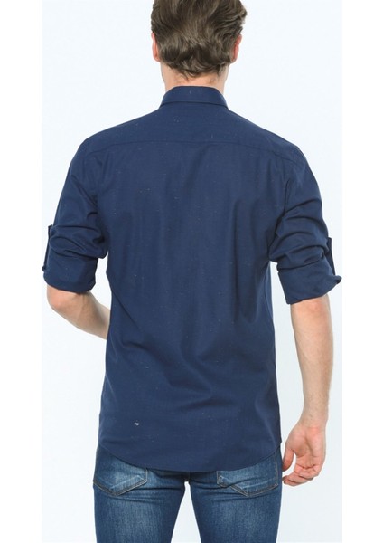 G616 Erkek Gömlek Lacivert modelleri