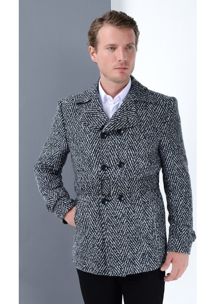 K7539 Slim-Fit Erkek Kaban