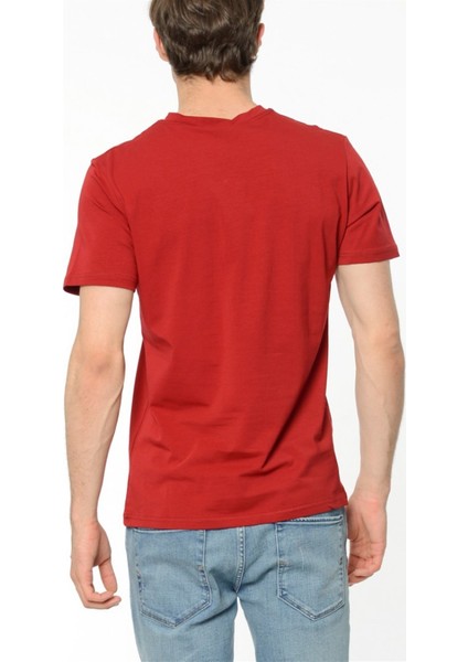 T8537 Erkek T-Shırt Bordo modelleri