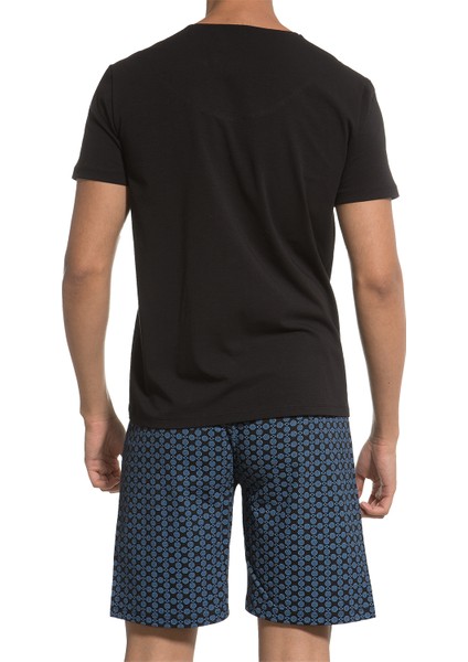 Kısa Kollu Erkek Pijama Takımı