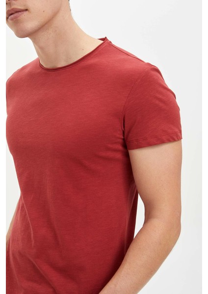 Slim Fit Bisiklet Yaka Basic Tişört M4789AZ20SP modelleri