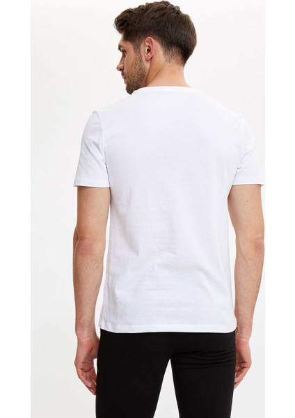 Slim Fit Bisiklet Yaka Tişört M8106AZ20SP indirimleri
