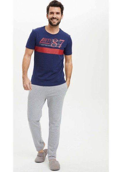 Erkek Slim Fit Kısa Kollu Pijama Takımı fiyatları