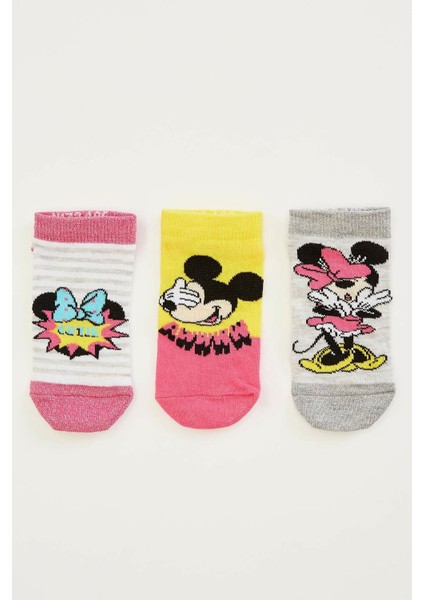 Kız Çocuk Disney Lisanslı 3'lü Çorap