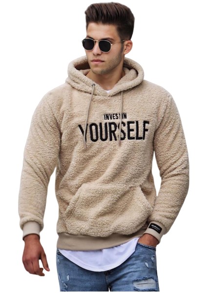Kapşonlu Peluş Sweatshirt 4390