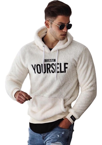 Kapşonlu Peluş Sweatshirt 4390