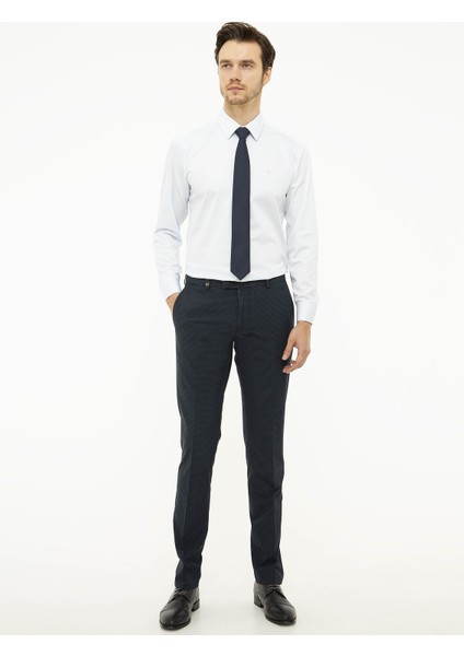 Lacivert Slim Fit Pantolon