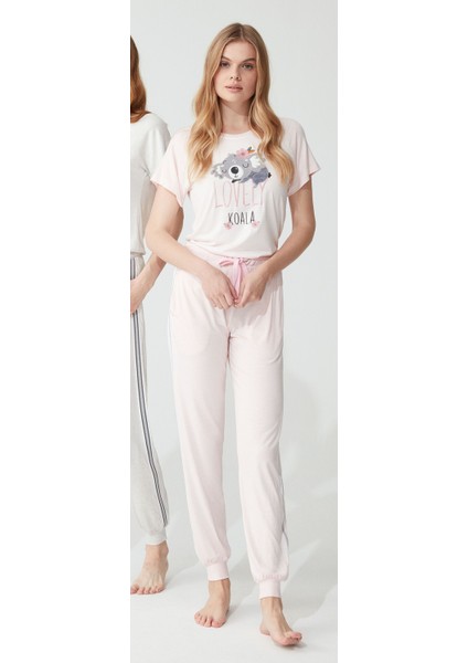 3794 Kadın Pijama Takımı - Pembe