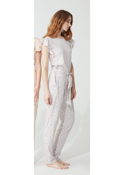3828 Kadın Pijama Takımı - Lila