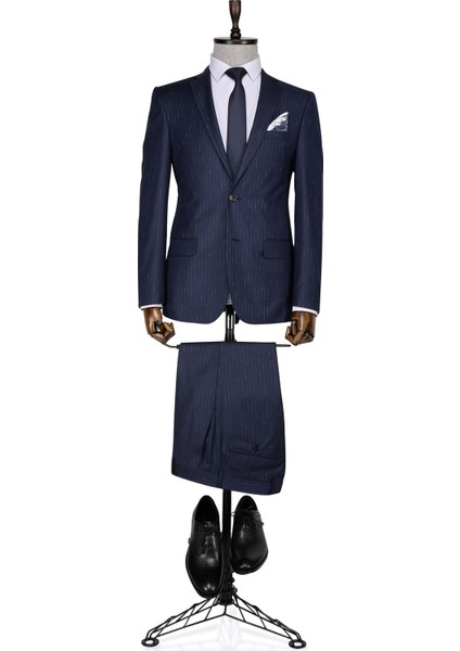 Mali Slim fit Lacivert Erkek Takım Elbise