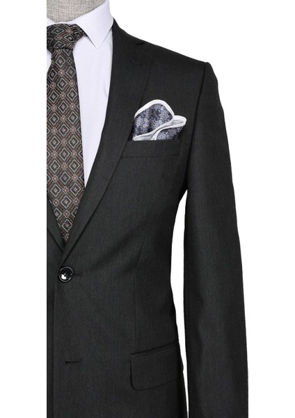 Slim fit Füme Erkek Takım Elbise fiyatları