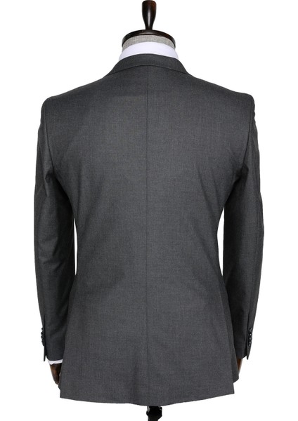 Slim fit Gri Erkek Takım Elbise