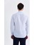 Erkek Kareli Slim Fit Mavi Gömlek 4