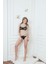 4764 Balenli Dantelli Şeffaf Sütyen Slip Takım 1