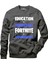 Education Is Important Fortnıte Is Importanter Füme Erkek Uzun Kollu Bisiklet Yaka Sweatshirt 2