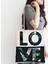 Love Yaprak Detaylı Özel Tasarım Fermuarlı Kumaş Çanta 2