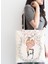 Fashion Girl Dijital Baskılı Modern Fermuarlı Kumaş Çanta 2