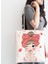 Fashion Girl Dijital Baskılı Modern Fermuarlı Kumaş Çanta 2