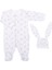 Organik Rabbit Şapkalı Bebek Tulumu S78749 0 Ay 1