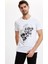 Slim Fit Bisiklet Yaka Tişört M8106AZ20SP 1