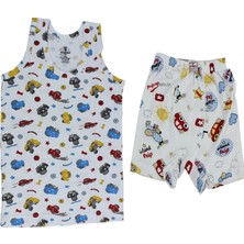 Ceylanoğlu 12'li Paket Erkek Çocuk Atlet Külot Boxer Takım 3 - 4 Yaş