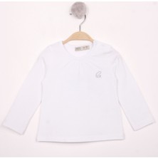 Toontoy Kız Bebek Göğsü Nakışlı T-Shirt