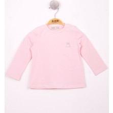Toontoy Kız Bebek Göğsü Nakışlı T-Shirt