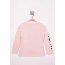 Toontoy Kız Çocuk Çiçek Nakışlı T-Shirt