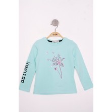 Toontoy Kız Çocuk Çiçek Nakışlı T-Shirt