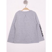 Toontoy Kız Çocuk Çiçek Nakışlı T-Shirt
