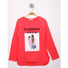 Toontoy Kız Çocuk Fashion Baskılı T-Shirt