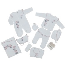 Eda Baby 5470 Fırfırella 10'lu Hastane Çıkışı Ekru