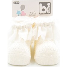 Bibaby Dantelli Bebek Çorabı 68153 0 - 3 Ay